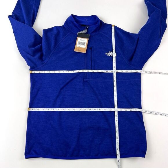 NWT The North Face Mens L Fleece Sweater 1/2 Zip Pullover Purple - Picture 8 of 8